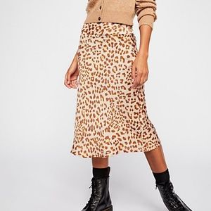 NWOT Free People Normani Bias Skirt